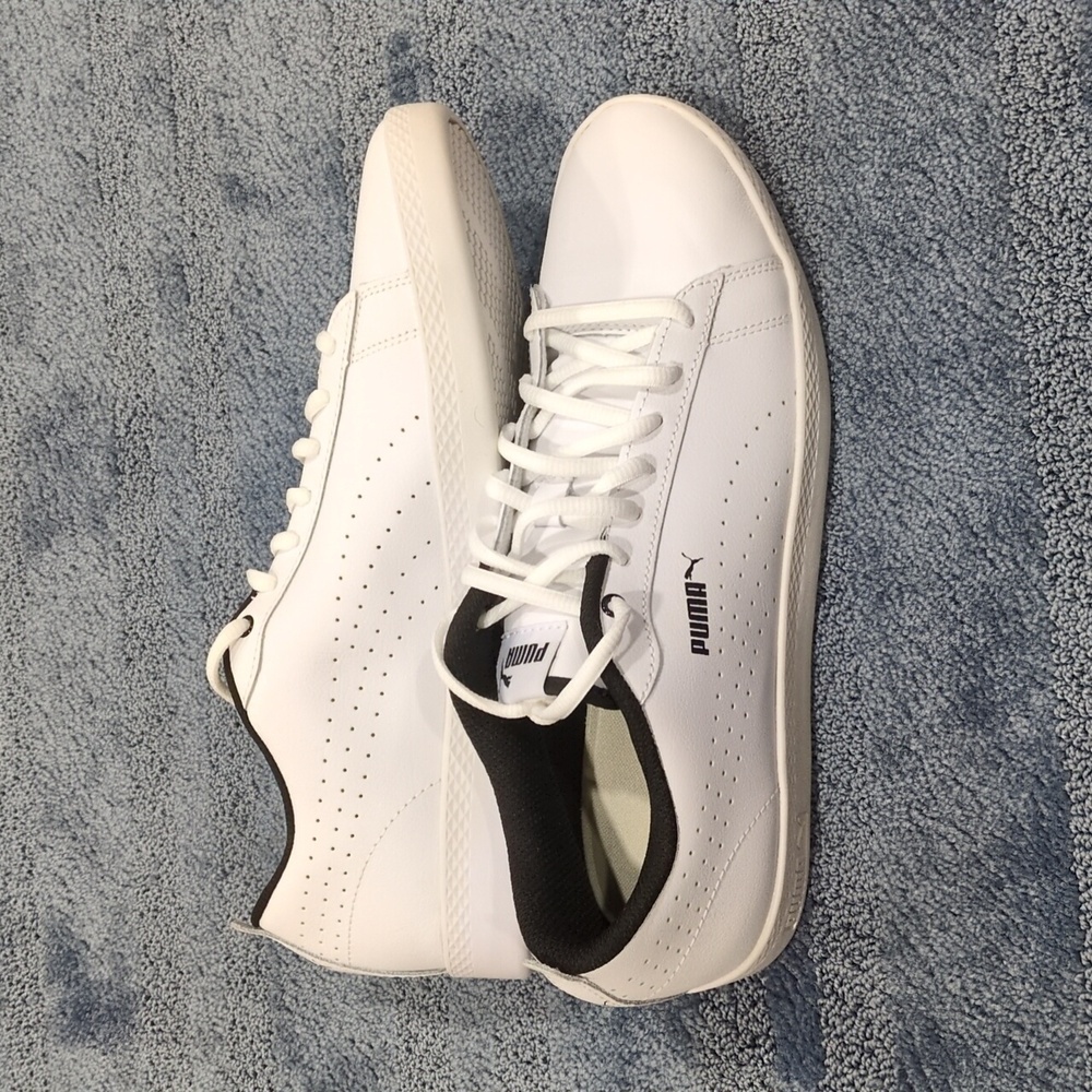 Puma Smash Perf White Sneakers - Picture 5 of 8